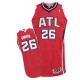 NBA Kyle Korver Authentic Men's Red Jersey - Adidas Atlanta Hawks &26 Alternate