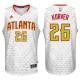 Atlanta Hawks 26 Kyle Korver 2015-16 saison nouvelle Swingman blanc maillot à domicile
