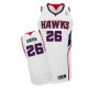 NBA Kyle Korver Authentic Men's White Jersey - Adidas Atlanta Hawks &26 Home