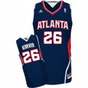NBA Kyle Korver Swingman Men's Navy Blue Jersey - Adidas Atlanta Hawks &26 Road