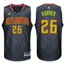 Atlanta Hawks 26 Kyle Korver 2015-16 saison nouvelle Swingman route noir maillots