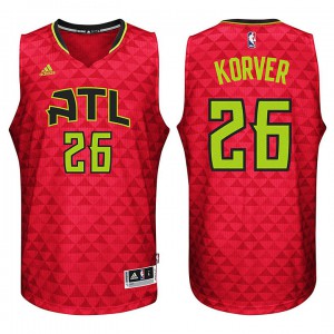 Atlanta Hawks 26 Kyle Korver 2015-16 saison nouvelle Swingman Alternative le maillot rouge