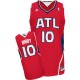 NBA Mike Bibby Swingman Men's Red Jersey - Adidas Atlanta Hawks &10 Alternate