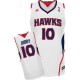 NBA Mike Bibby Swingman Men's White Jersey - Adidas Atlanta Hawks &10 Home