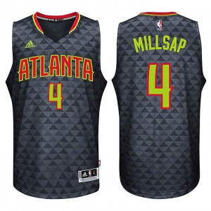 Paul Millsap Atlanta Hawks 4 2015-16 saison nouvelle route Swingman Maillot de noir