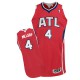 NBA Paul Millsap Authentic Men's Red Jersey - Adidas Atlanta Hawks &4 Alternate
