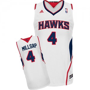 NBA Paul Millsap Swingman Men's White Jersey - Adidas Atlanta Hawks &4 Home