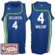 Atlanta Hawks 2016-17 saison 4 Hardwood Classics Throwback Maillot Royal Paul Millsap