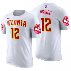 T-shirt maillot avec nom et numéro d'association Atlanta Hawks ^ 12 Taurean Prince White