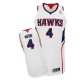 NBA Spud Webb Authentic Men's White Jersey - Adidas Atlanta Hawks &4 Home