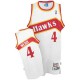 NBA Spud Webb Authentic Throwback Men's White Jersey - Adidas Atlanta Hawks &4