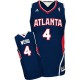 NBA Spud Webb Swingman Men's Navy Blue Jersey - Adidas Atlanta Hawks &4 Road