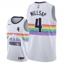 Hommes Denver Nuggets ^ 4 Maillot Swingman Paul Mills City Edition City - Blanc