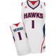 NBA Tracy Mcgrady Swingman Men's White Jersey - Adidas Atlanta Hawks &1 Home