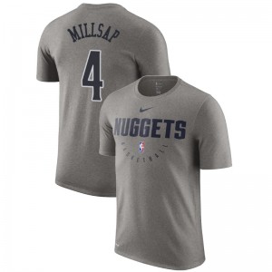 Nuggets de Denver Paul Millsap ^ T-shirt gris Performance Performance 4