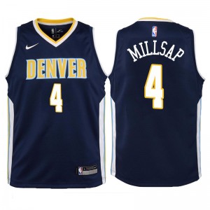 Pépites de Denver pour la jeunesse ^ 4 Paul Millsap Swingman bleu marine Jersey-Icon Edition