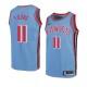 Blue Atlanta Hawks ^ Maillot Classique 11 Trae Young pour hommes en bois dur