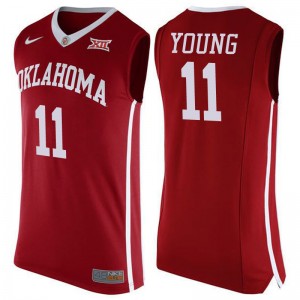NCAA Oklahoma Sooners ^ 11 Trae Young Maillot de basketball de performance universitaire authentique