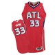 NBA Adreian Payne Authentic Men's Red Jersey - Adidas Atlanta Hawks &33 Alternate