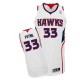 NBA Adreian Payne Authentic Men's White Jersey - Adidas Atlanta Hawks &33 Home