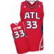 NBA Adreian Payne Swingman Men's Red Jersey - Adidas Atlanta Hawks &33 Alternate