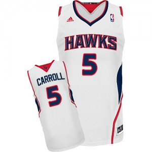 NBA DeMarre Carroll Swingman Men's White Jersey - Adidas Atlanta Hawks &5 Home