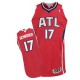 NBA Dennis Schroder Authentic Men's Red Jersey - Adidas Atlanta Hawks &17 Alternate