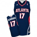 NBA Dennis Schroder Swingman Men's Navy Blue Jersey - Adidas Atlanta Hawks &17 Road