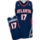 NBA Dennis Schroder Swingman Men's Navy Blue Jersey - Adidas Atlanta Hawks &17 Road