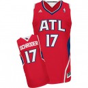 NBA Dennis Schroder Swingman Men's Red Jersey - Adidas Atlanta Hawks &17 Alternate