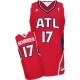 NBA Dennis Schroder Swingman Men's Red Jersey - Adidas Atlanta Hawks &17 Alternate