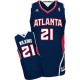 NBA Dominique Wilkins Swingman Men's Navy Blue Jersey - Adidas Atlanta Hawks &21 Road