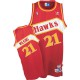 NBA Dominique Wilkins Swingman Throwback Men's Red Jersey - Adidas Atlanta Hawks &21