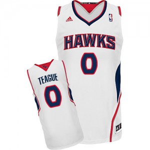 NBA Jeff Teague Swingman Men's White Jersey - Adidas Atlanta Hawks &0 Home