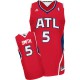 NBA Josh Smith Swingman Men's Red Jersey - Adidas Atlanta Hawks &5 Alternate