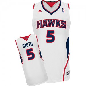 NBA Josh Smith Swingman Men's White Jersey - Adidas Atlanta Hawks &5 Home